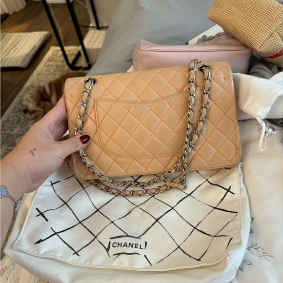Chanel Classic Medium Flap (beige) - Picture 7 of 16
